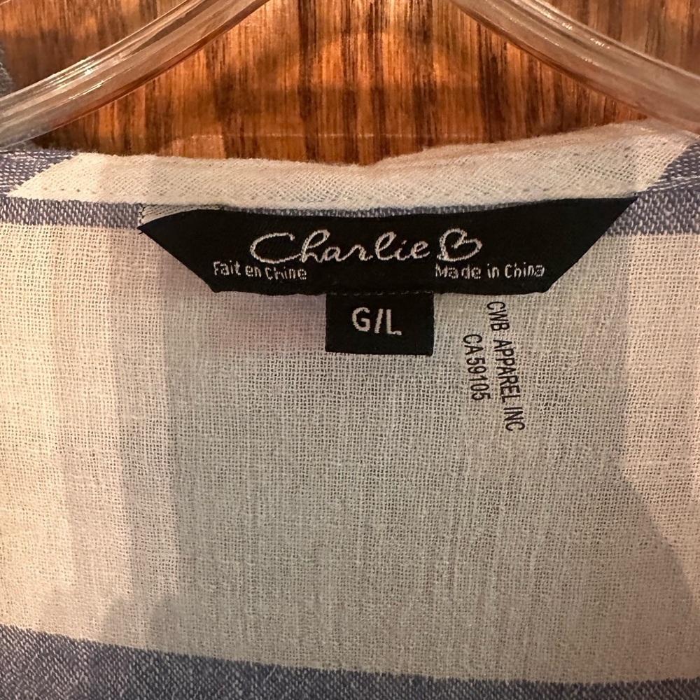 Charlie B Lightweight Cotton/Linen Nautical jacket - Picture 4 of 4